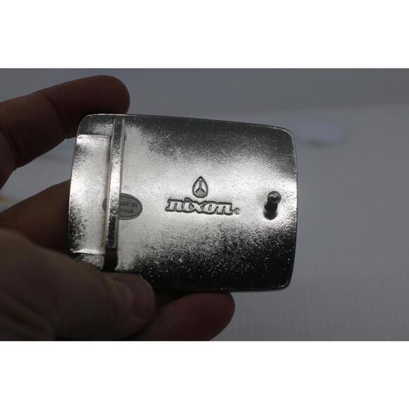 Nixon Metal Belt Buckle – Cream Inlay – Streetwear Accessory - Picture 3 of 4